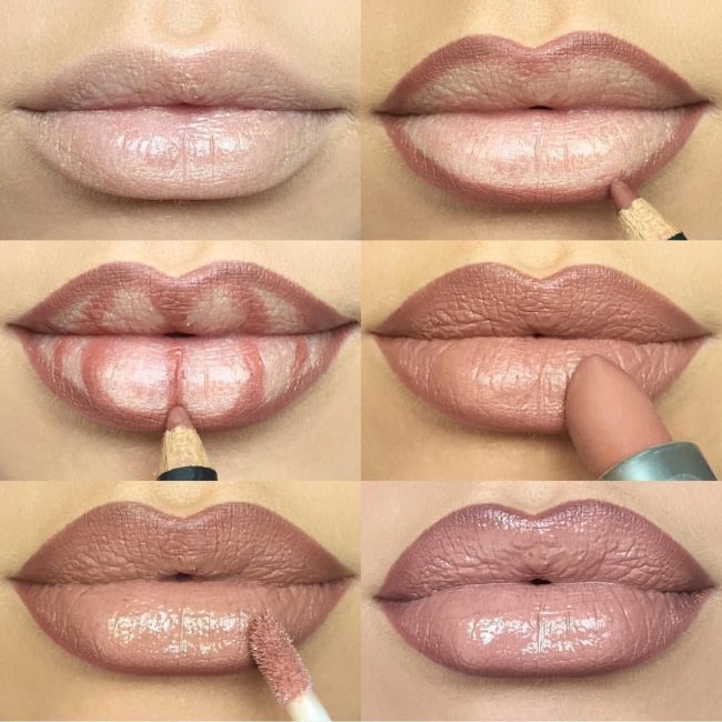 Как правильно накрасить губы