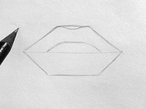 Как нарисовать губы карандашом? Шаг 3 Карандашные портреты - Fenlin.ru 