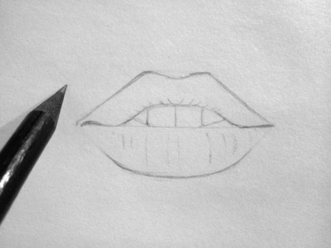 Как нарисовать губы карандашом? Шаг 5 Карандашные портреты - Fenlin.ru 